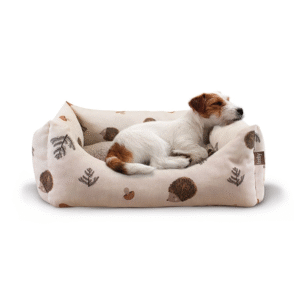 Cojín blanco con erizos para perros